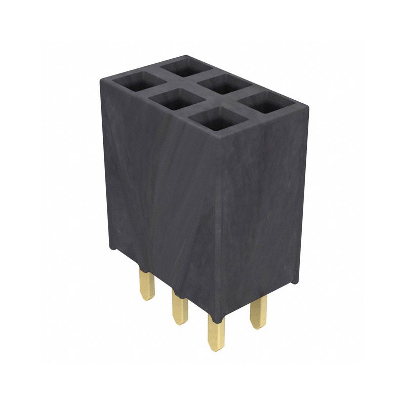 10 pcs : SSW-103-01-G-D - CONN RCPT 6POS 0.1 GOLD PCB