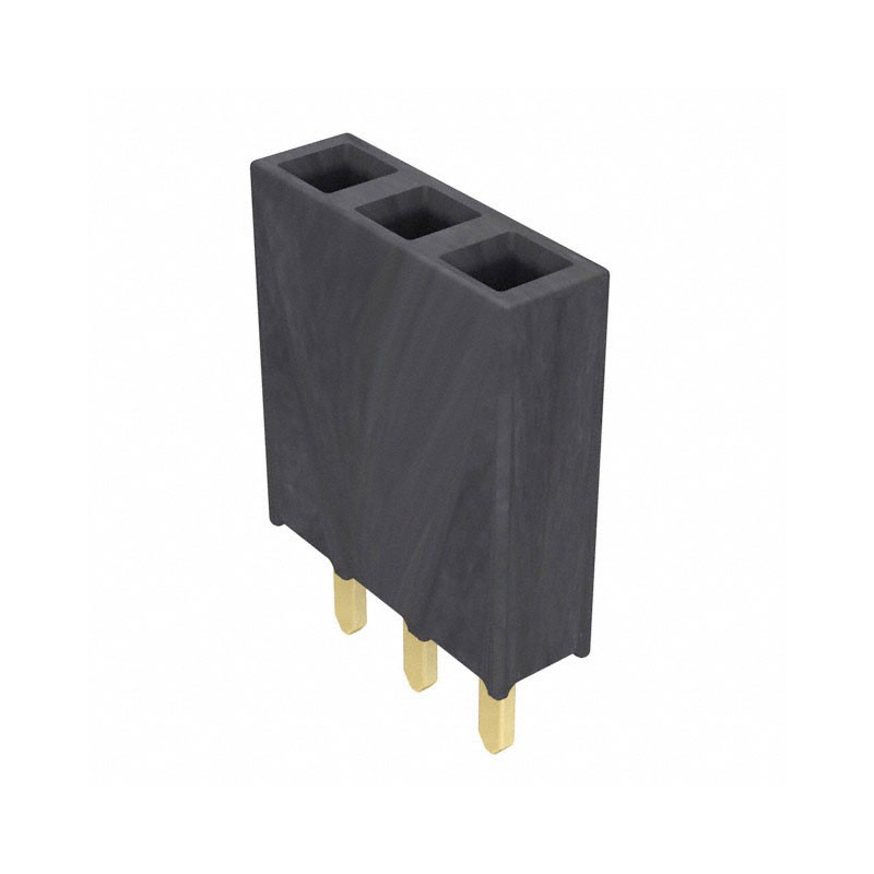 10 pcs : SSW-103-01-G-S - CONN RCPT 3POS 0.1 GOLD PCB