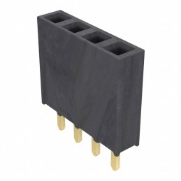 10 pcs : SSW-104-01-G-S - CONN RCPT 4POS 0.1 GOLD PCB