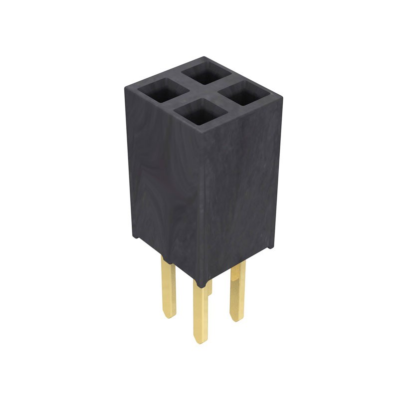 10 pcs : SSW-102-02-G-D - CONN RCPT 4POS 0.1 GOLD PCB