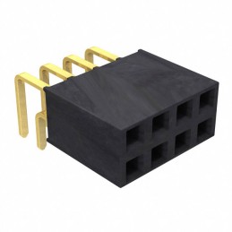 10 pcs : SSW-104-02-G-D-RA - CONN RCPT 8POS 0.1 GOLD PCB R/A