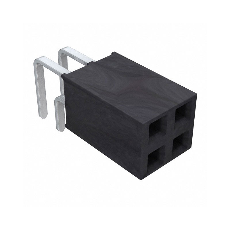 10 pcs : SSW-102-02-S-D-RA - CONN RCPT 4POS 0.1 GOLD PCB R/A