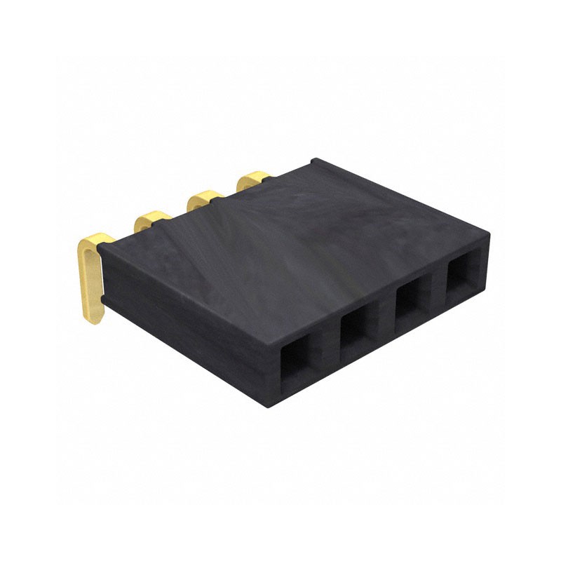 10 pcs : SSW-104-02-G-S-RA - CONN RCPT 4POS 0.1 GOLD PCB R/A