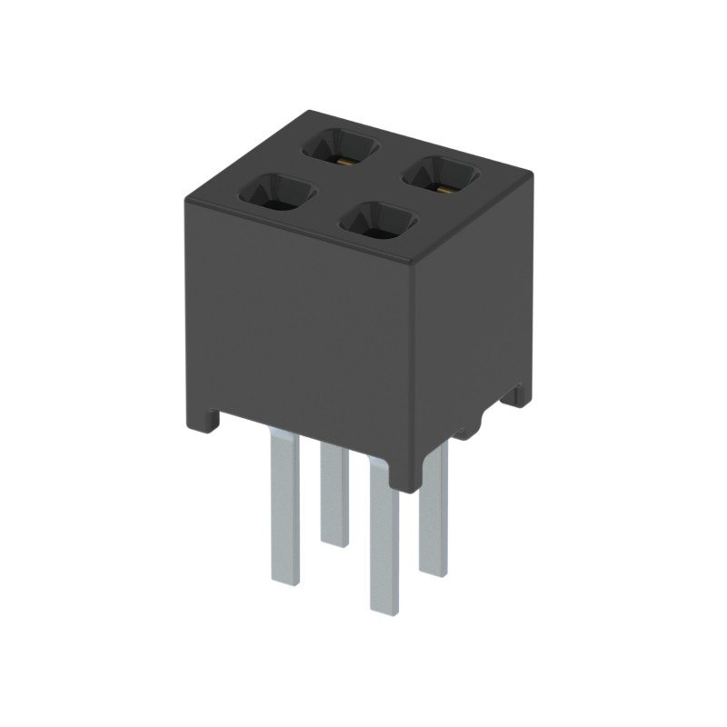 10 pcs : MMS-102-01-L-DV - CONN RCPT 4POS 0.079 GOLD PCB