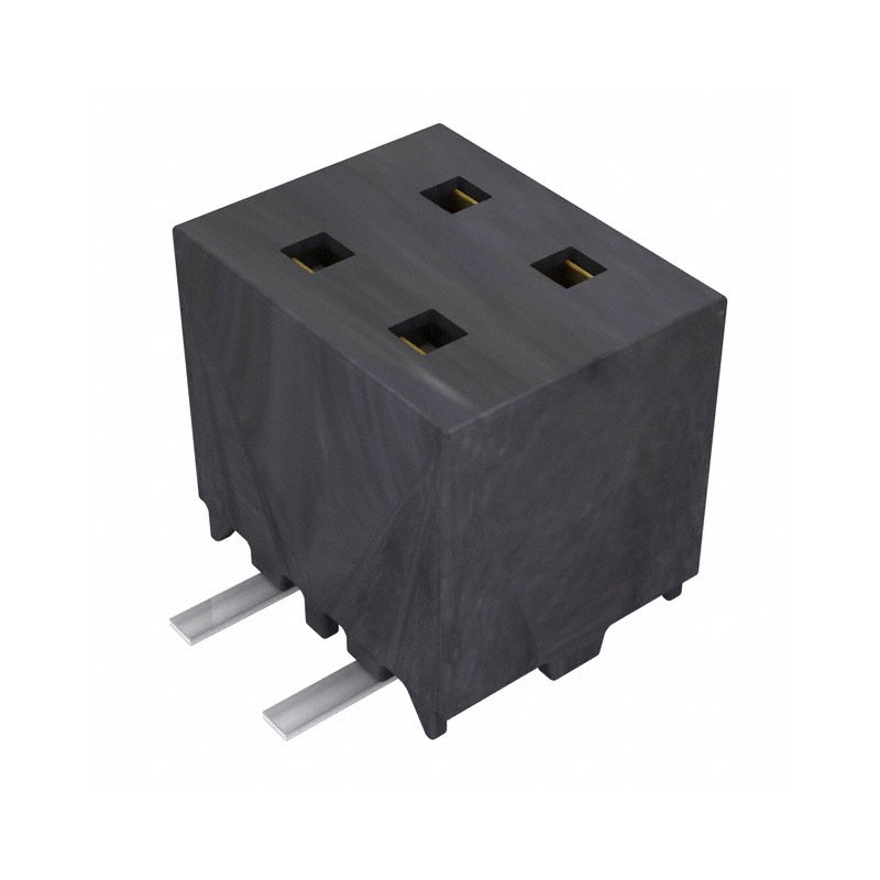 10 pcs : MMS-102-02-L-DV - CONN RCPT 4POS 0.079 GOLD SMD