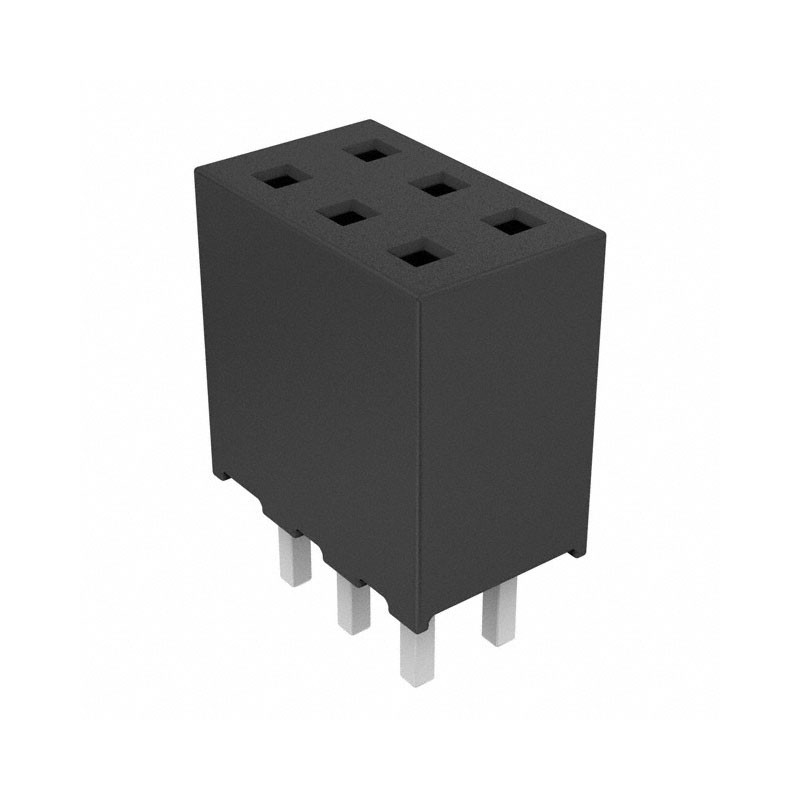 10 pcs : SQT-103-01-L-D - CONN RCPT 6POS 0.079 GOLD PCB