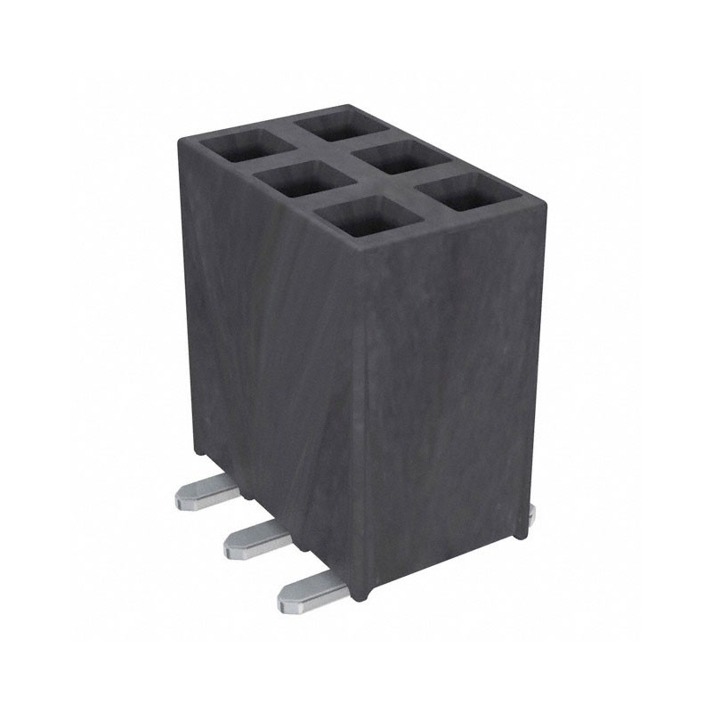 10 pcs : SSW-103-22-F-D-VS-K-TR - CONN RCPT 6POS 0.1 GOLD SMD