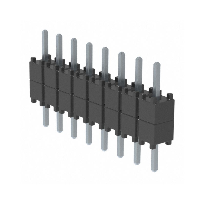 10 pcs : DW-08-07-T-S-200 - CONN HDR 8POS 0.1 STACK T/H TIN