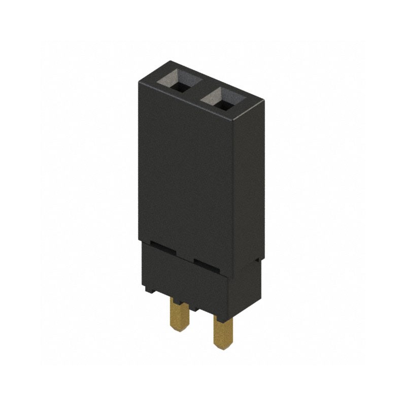 10 pcs : ESQ-102-12-G-S - CONN SOCKET 2POS 0.1 GOLD PCB