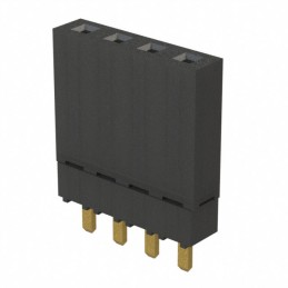 10 pcs : ESW-104-12-G-S - CONN SOCKET 4POS 0.1 GOLD PCB