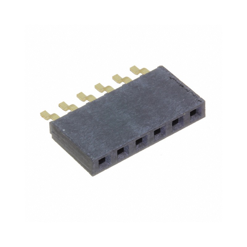 10 pcs : SMH-106-02-G-S - CONN RCPT 6POS 0.1 GOLD SMD R/A