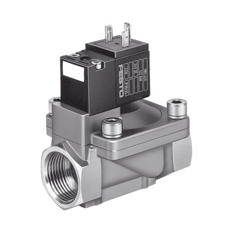 1 pcs - Festo Solenoid Valve MN1H-2-1/4-MS, 2 port(s) , NC, 230/110/24 V, 1/4in