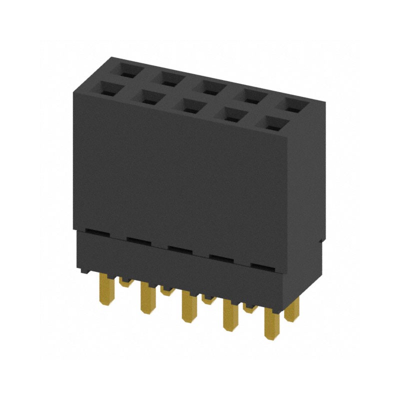 10 pcs : ESQ-105-12-L-D - CONN SOCKET 10POS 0.1 GOLD PCB