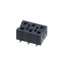 10 pcs : HLE-103-02-L-DV - CONN RCPT 6POS 0.1 GOLD SMD