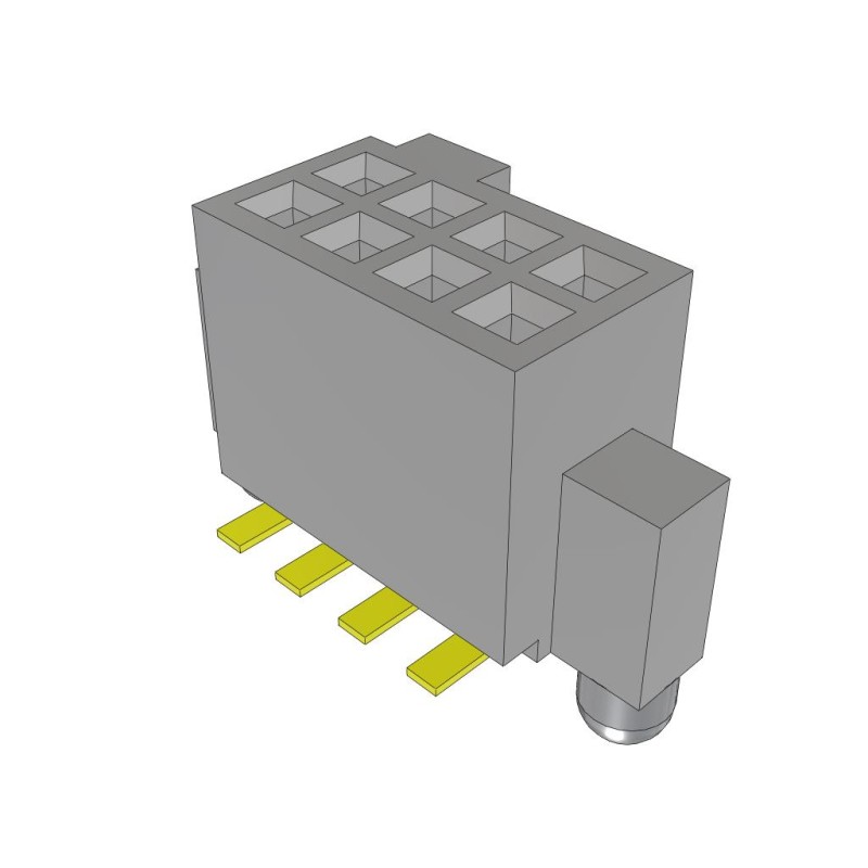 10 pcs : SFC-104-T2-L-D-A - CONN RCPT 8POS 0.05 GOLD SMD