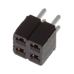 10 pcs : SLW-102-01-F-D - CONN RCPT 4POS 0.1 GOLD PCB