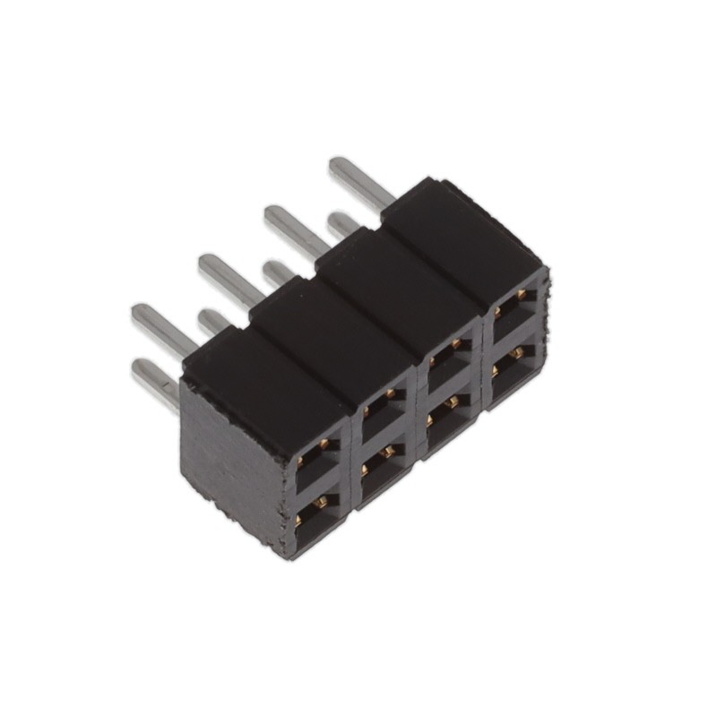 10 pcs : SLW-104-01-L-D - CONN RCPT 8POS 0.1 GOLD PCB