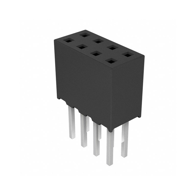 10 pcs : SQT-104-03-F-D - CONN RCPT 8POS 0.079 GOLD PCB