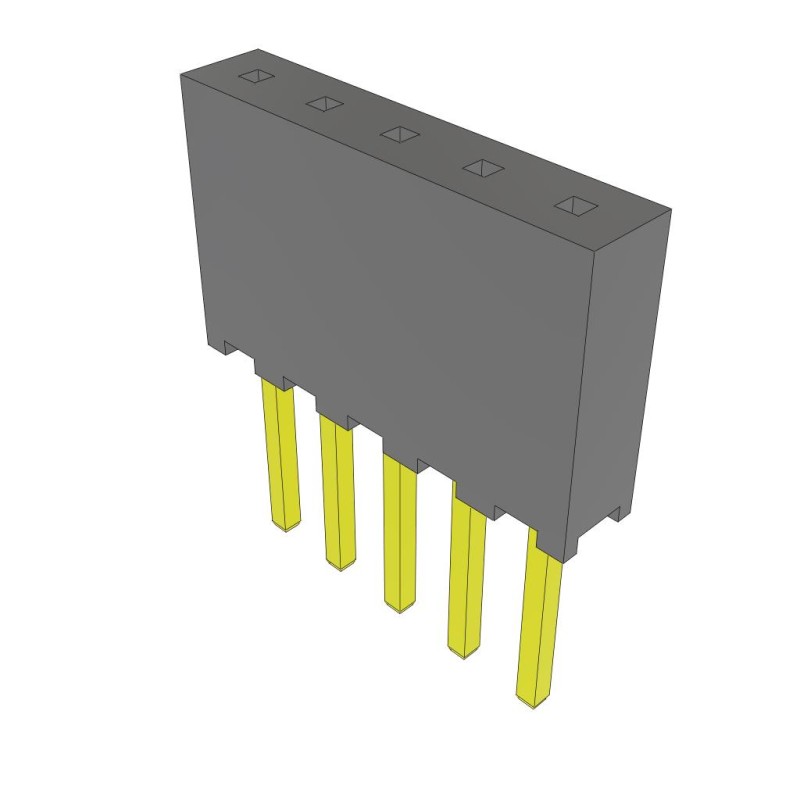 10 pcs : SQT-105-03-L-S - CONN RCPT 5POS 0.079 GOLD PCB