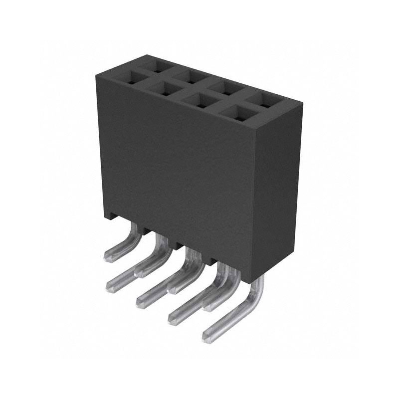 10 pcs : SSQ-104-02-F-D-RA - CONN RCPT 8POS 0.1 GOLD PCB R/A