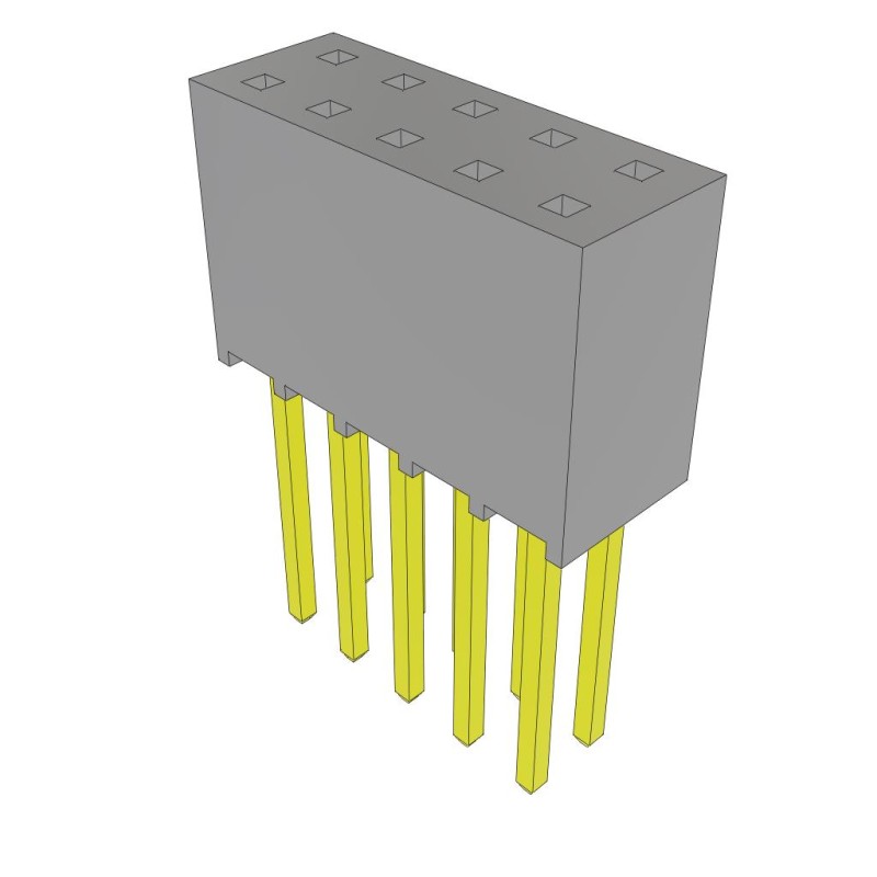 10 pcs : SSQ-105-23-F-D - CONN RCPT 10POS 0.1 GOLD PCB