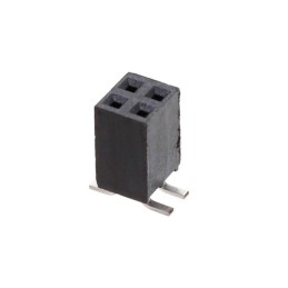 10 pcs : SSW-102-22-F-D-VS - CONN RCPT 4POS 0.1 GOLD SMD