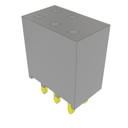 10 pcs : SSW-103-01-F-D-002 - CONN RCPT 6POS 0.1 GOLD PCB