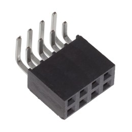 10 pcs : SSW-104-22-F-D-RA - CONN RCPT 8POS 0.1 GOLD PCB R/A