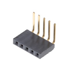 10 pcs : SSW-105-03-G-S-RA - CONN RCPT 5POS 0.1 GOLD PCB R/A