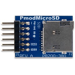 1 pcs - Development Kit Pmod MicroSD Card Slot for use with Store and Access On System Board
