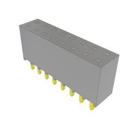 10 pcs : SSW-108-21-F-D - CONN RCPT 16POS 0.1 GOLD PCB