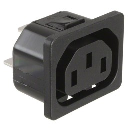 10 pcs : 6600.4130 - PWR ENT RCPT IEC320-2-2F PANEL