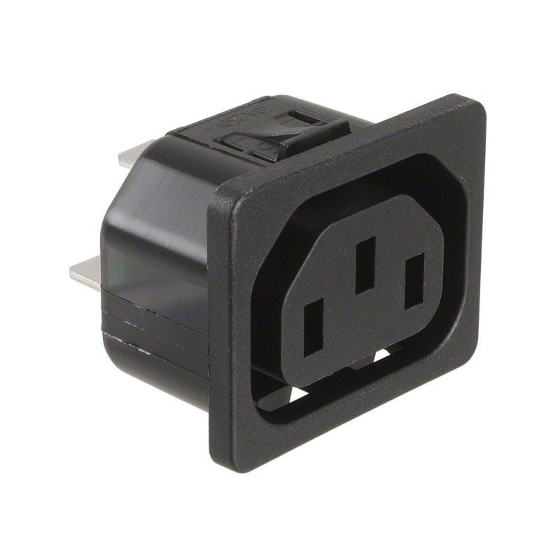 10 pcs : 6600.4130 - PWR ENT RCPT IEC320-2-2F PANEL