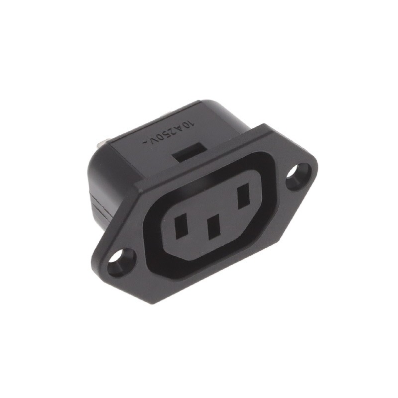 10 pcs : 6600.3100.21 - PWR ENT RCPT IEC320-2-2F PANEL