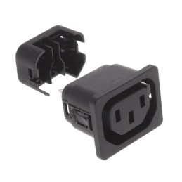 10 pcs : 6610.1015 - PWR ENT RCPT IEC320-2-2F PNL IDC