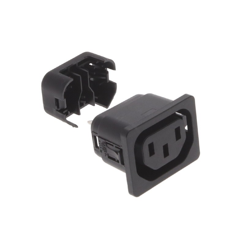 10 pcs : 6610.1015 - PWR ENT RCPT IEC320-2-2F PNL IDC