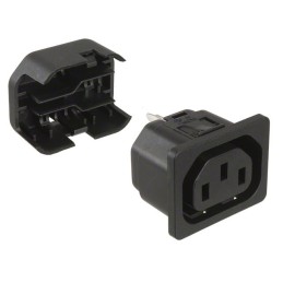 10 pcs : 6610.2154 - PWR ENT RCPT IEC320-2-2F PNL IDC