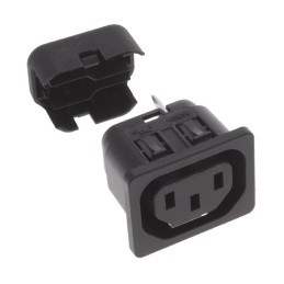 10 pcs : 6610.4015 - PWR ENT RCPT IEC320-2-2F PNL IDC