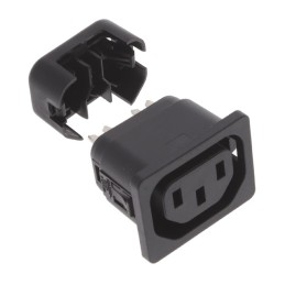 10 pcs : 6610.3016 - PWR ENT RCPT IEC320-2-2F PNL IDC