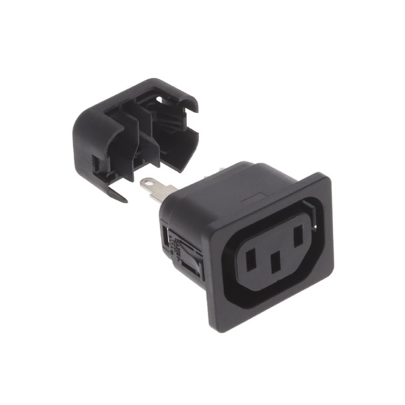 10 pcs : 6610.1112 - PWR ENT RCPT IEC320-2-2F PNL IDC