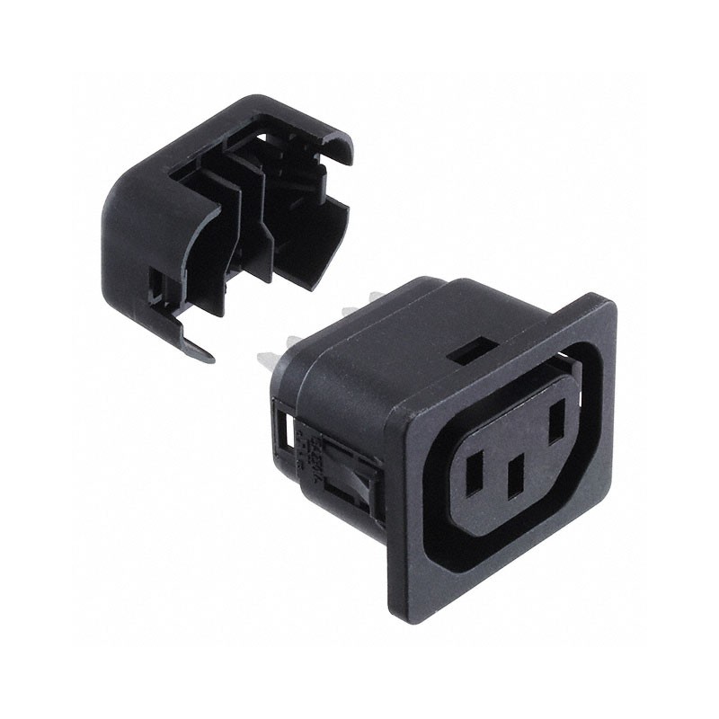 10 pcs : 6610.1014.03 - PWR ENT RCPT IEC320-2-2F PNL IDC