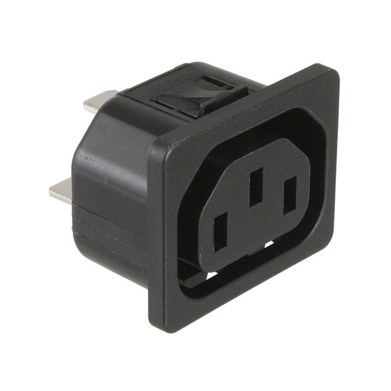 10 pcs : 6600.4320 - PWR ENT RCPT IEC320-2-2F PNL QC