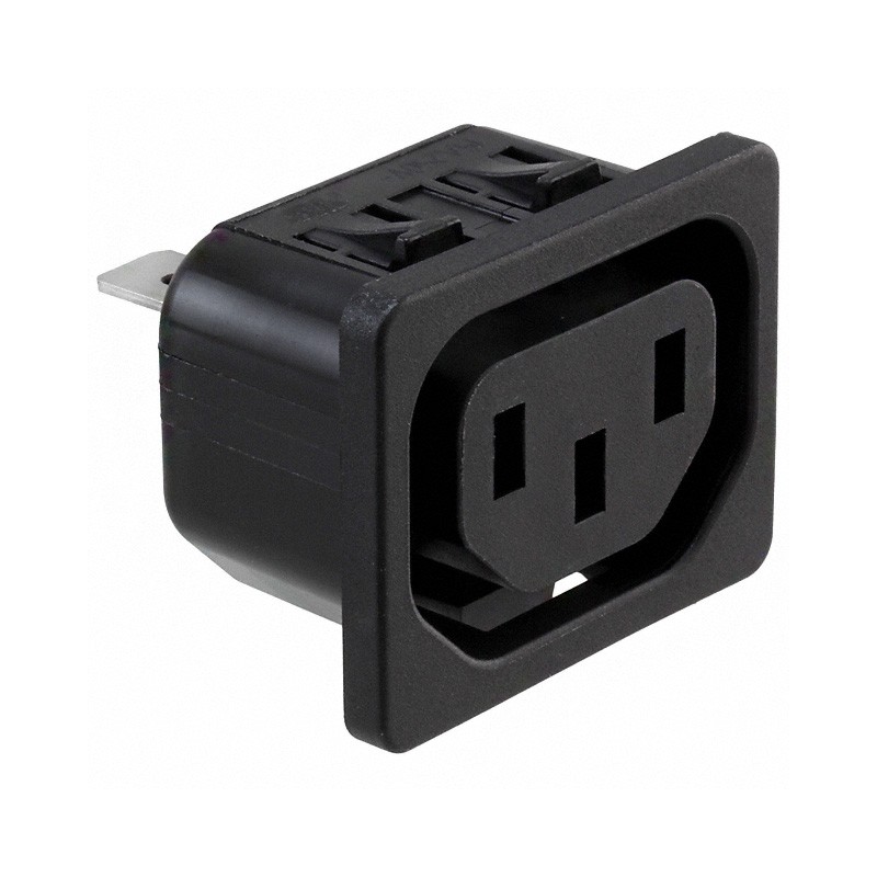 10 pcs : 6600.4330 - PWR ENT RCPT IEC320-2-2F PNL QC