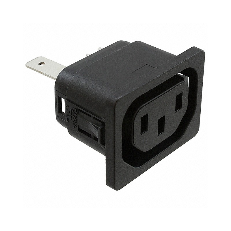 10 pcs : 6610.1254 - PWR ENT RCPT IEC320-2-2F PNL QC