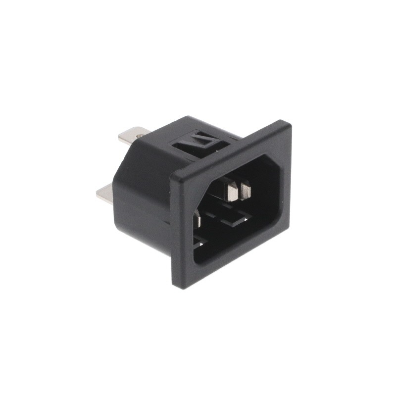 10 pcs : 6162.0027 - PWR ENT RCPT IEC320-C14 PANEL QC