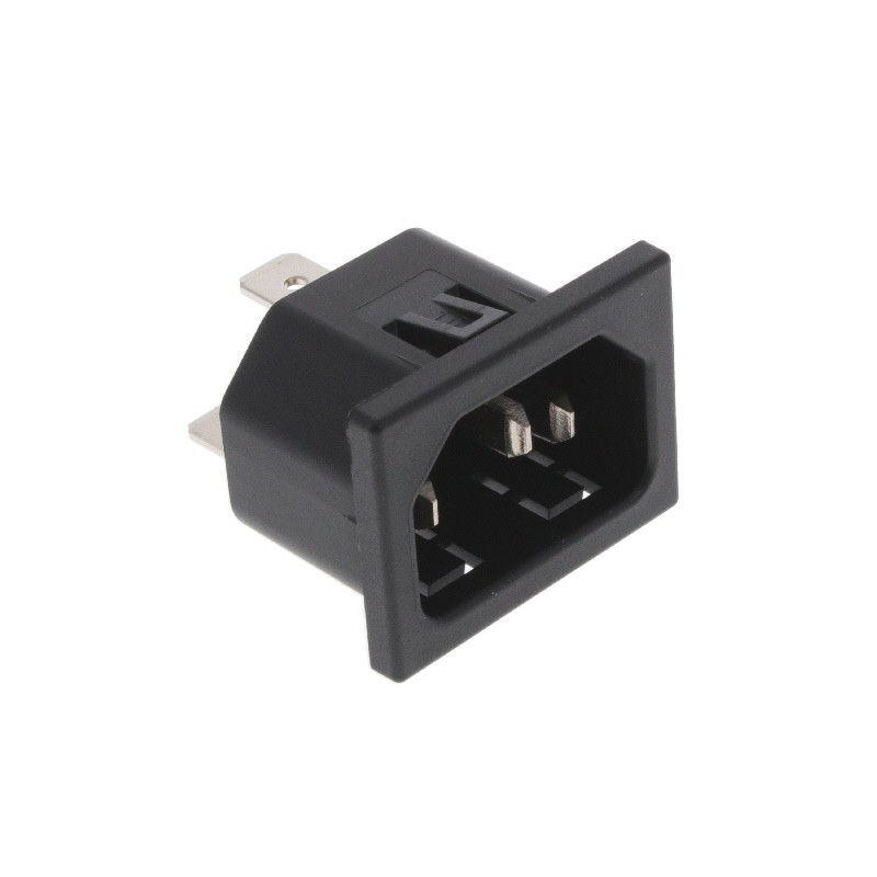 10 pcs : 6162.0023 - PWR ENT RCPT IEC320-C14 PANEL QC