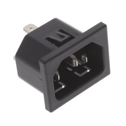 10 pcs : 6162.0021 - PWR ENT RCPT IEC320-C14 PANEL QC