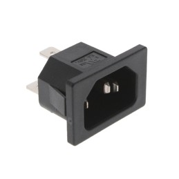 10 pcs : 6162.0010 - PWR ENT RCPT IEC320-C14 PANEL QC