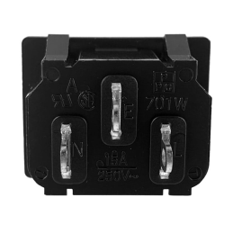 10 pcs : 701W-X2/02 - PWR ENT RCPT IEC320-C14 PNL SLDR