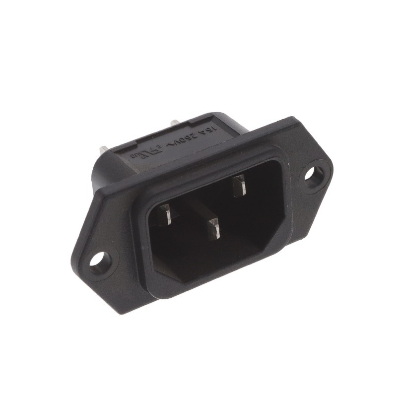 10 pcs : 6100.9200 - PWR ENT RCPT IEC320-C14 RIVET QC